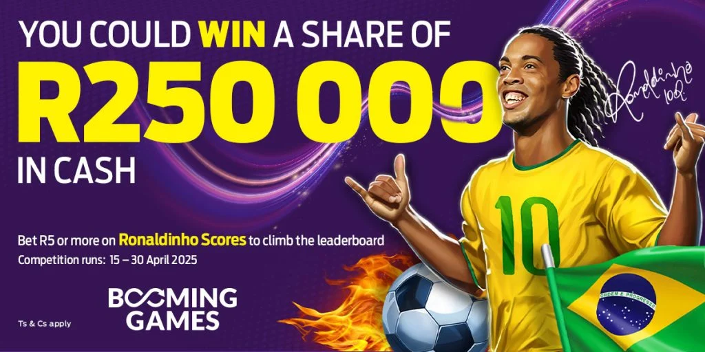 Win Your Share of R250,000 with Hollywoodbets' Ronaldinho Scores