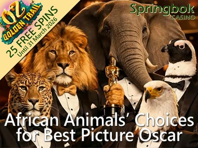 Springbok Casino Reveals 'Wild Oscars' Winners and 25 Free Spins on Oz Golden Trail